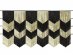 Fringed backdrop kit in black and gold