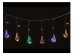 Garland with multicolored led lights in the shape of bulbs