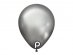 Glam silver small latex balloons 10pcs