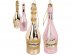 Glamorous champagne Christmas tree decorations 2pcs