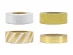 Glamour gold decorative adhesive tapes 4pcs