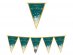 Green Happy Birthday glamour flag bunting 300cm