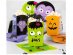 Pop corn boxes with the Halloween monsters design