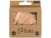 Decorative picks in blush color with rose gold Happy Birthday print