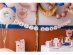Pink garland for a Cat birthday party theme decoration