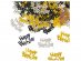 Happy Birthday black, silver and gold table confetti 15gr