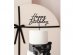 Black acrylic cake topper with Happy Birthday letters