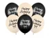 Happy Birthday μαύρος φιόγκος λάτεξ μπαλόνια 6τμχ