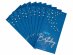Μπλε μακρόστενες χαρτοπετσέτες για πάρτυ γενεθλίων με χρυσοτυπία