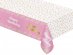 Happy Birthday pink foil tablecover