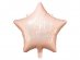 Happy Birthday pink star shaped foil balloon with holographic print 45cm