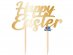 Happy Easter χρυσό διακοσμητικό για την τούρτα 20εκ