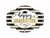 Happy Graduation Supershape Μπαλόνι με Μαυρόασπρες Ρίγες και Χρυσά Πουα (81εκ)