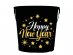 Happy New Year μεταλλικός κουβάς 19εκ x 26εκ