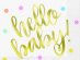 Hello Baby Gold Foiled Luncheon Napkins (16pcs)