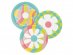 Hippie daisies small paper plates 8pcs