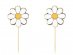 Hippy daisy decorative picks 10pcs