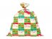 Holly Santa jumbo plastic bag for Christmas gifts 110cm