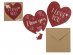 I Love You κάρτα καρδιά σε μορφή puzzle με φάκελο για τον Άγιο Βαλεντίνο