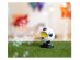 Special effects for parties, soap bubble machine in the shape of a football