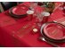 Υφασμάτινο κόκκινο τραπεζομάντηλο για το τραπέζι των Χριστουγέννων με τύπωμα Merry Christmas