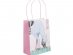 Pink party paper bags with handles for a Horse theme party