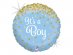 It's a Boy Γαλάζιο Foil Μπαλόνι με Χρυσά Γκλιτεράτα Πουα (46εκ)