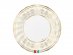 Elegant ivory small paper plates with gold foiled design 6pcs
