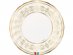 Elegant ivory large paper plates with gold foiled design 6pcs