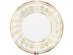 Ivory elegant extra large paper plates with gold foiled design 6pcs