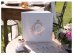 Guest book with metallic Just Married print for the wedding day