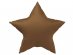 Star shaped foil balloon in matt chocolate brown color 45cm