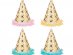 Ice cream party hats with tassels