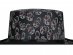 Top hat with skulls