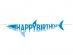 Καρχαρίας Γιρλάντα για Γενέθλια Happy Birthday (1,7μ)