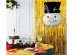 Foil balloon in the shape of a snowman head for a Christmas party decoration