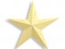 Pastel yellow decorative star 30cm
