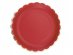 Κόκκινα Μεγάλα Πιάτα με Χρυσοτυπία (8τμχ)