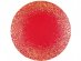 Red placemats with gold foiled details 6pcs