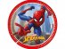Red spiderman small paper plates 8pcs