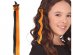 Pumpkin hair clip with orange and black color tuft for Halloween