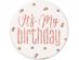 It's my birthday κονκάρδα με ροζ χρυσό τύπωμα