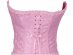Corset with relief design in pink color