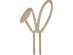 Bunny wooden ears cake topper