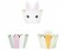 Bunny and carrots cupcake wrappers 6pcs