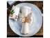 Decorative napkin rings in kraft color with the butterfly design