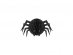 Μαύρη κυψελωτή διακοσμητική αράχνη