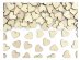 Wooden hearts table confetti 50pcs