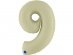 Large foil balloon number 9 in olive green color 100cm