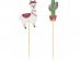Llama and cactus decorative picks 10pcs